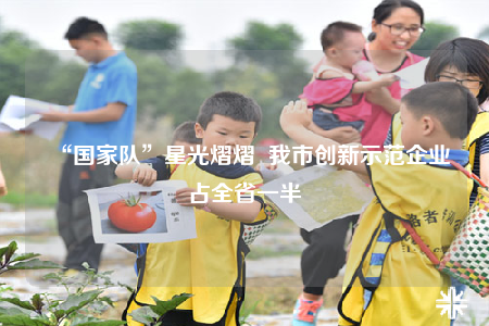 “國家隊(duì)”星光熠熠  我市創(chuàng)新示范企業(yè)占全省一半