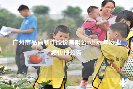 廣州市品高軟件股份有限公司2022年度業(yè)績快報(bào)公告